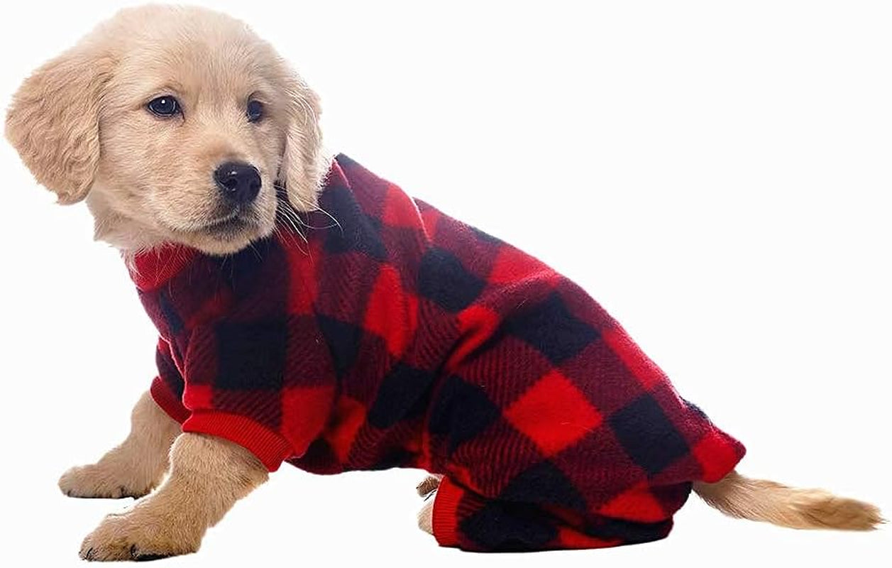 Dog Pajamas for Small to Large Dogs Soft Pet Sweater Clothes Warm Puppy Onesie Outfits for Doggie Winter Christmas - Dog Jammies Pjs