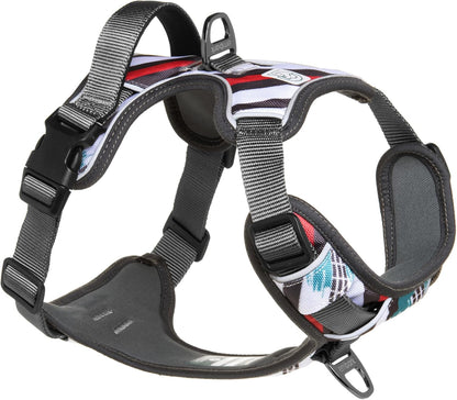 Embark Adventure Dog Harness, Reflective Trim No Pull Dog Harness Medium Sized Dog - Military Grade Nylon, Front Clip Dog Harness with Gel Lined Handle. Soft & Padded Puppy Dog Harnesses for Any Breed