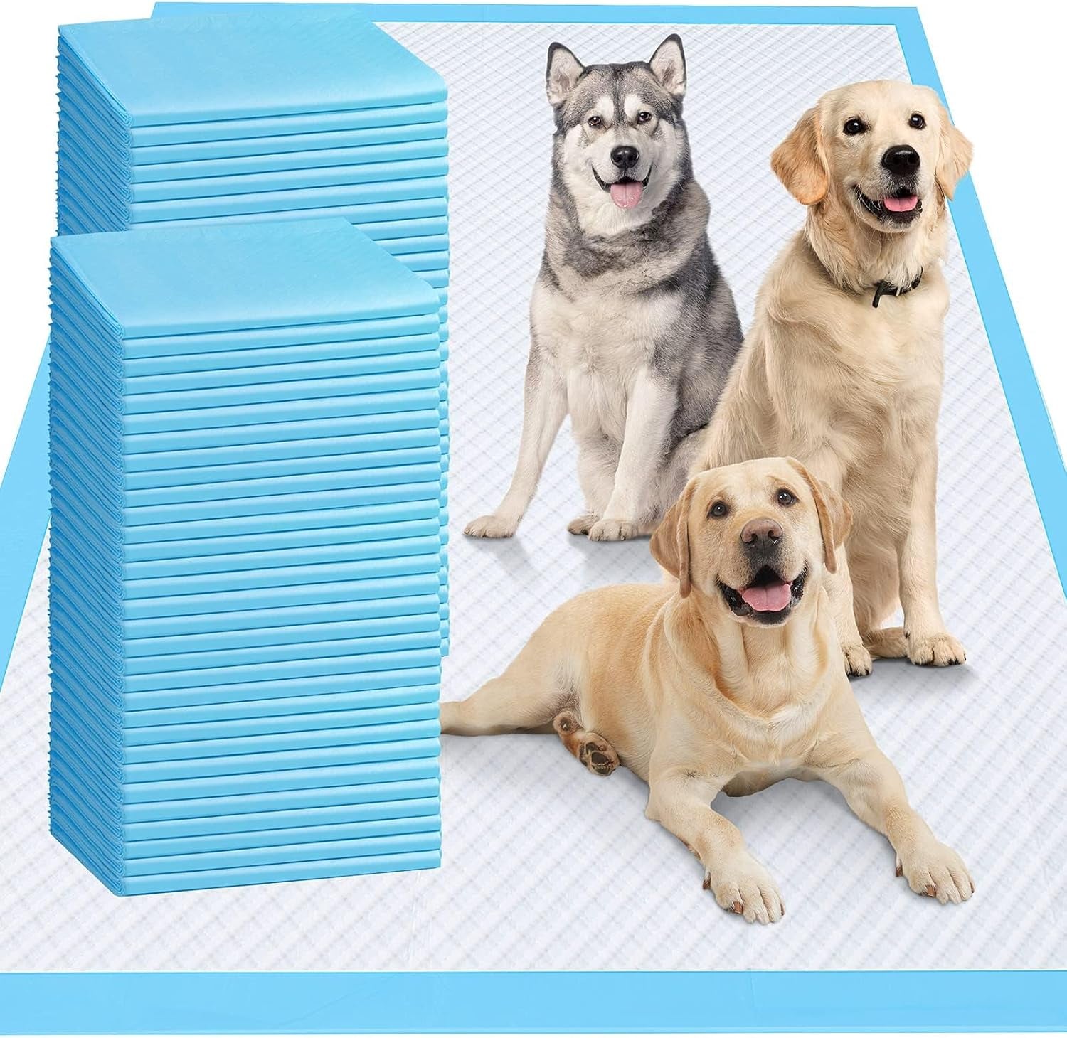 4XL 36"X36" Thicken Heavy Absorbency Dog Pad Extra Large- Jumbo Disposable Polymer Quick Dry No Leaking Pee Pads for Dogs, Cats, Rabbits Pets 30 Counts