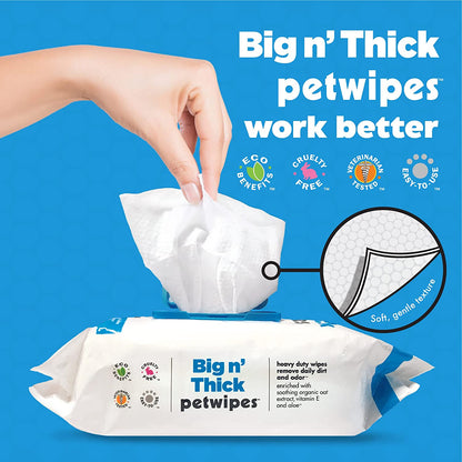 Big N' Thick Petwipes 100 Ct