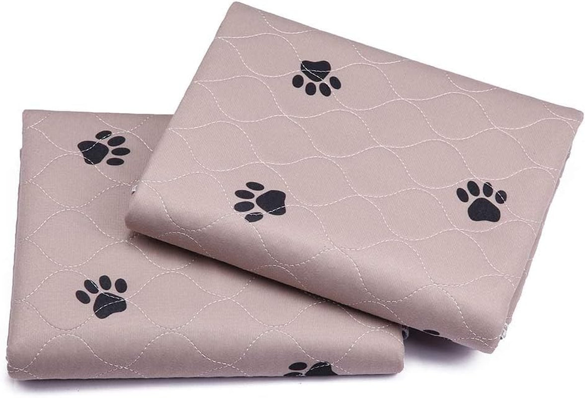 Washable Dog Pee Pads with Puppy Grooming Gloves,Puppy Pads,Reusable Pet Training Pads,Large ,Waterproof Pet Pads for Dog Bed Mat,Super Absorbing Whelping Pads,48 round Inch (Pack of 2)