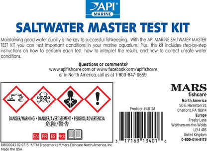 SALTWATER MASTER TEST KIT 550-Test Saltwater Aquarium Water Test Kit