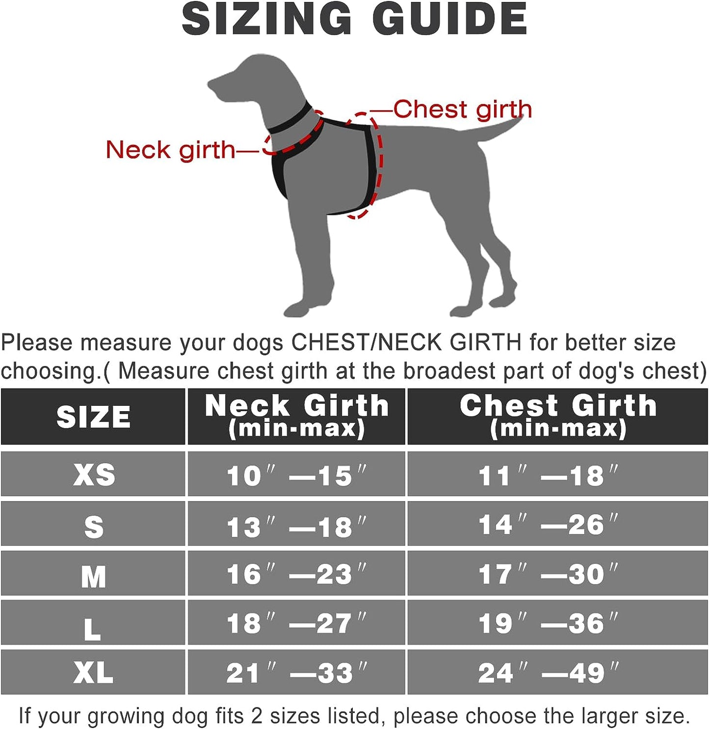 Dog Harness No Pull, Pet Harnesses with Dog Collar, Adjustable Reflective Oxford Outdoor Vest, Front/Back Leash Clips for Small, Medium, Large, Extra Large Dogs, Easy Control Handle for Walking