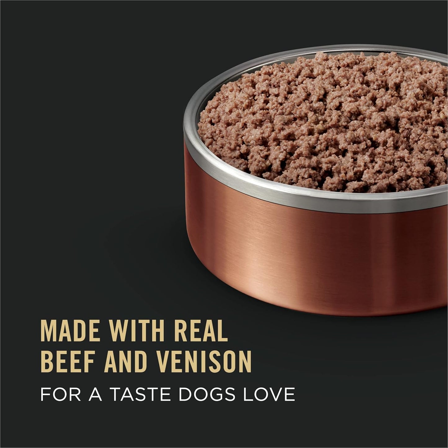 Grain Free Wet Dog Food, Beef and Venison Entree - (12) 13 Oz. Cans