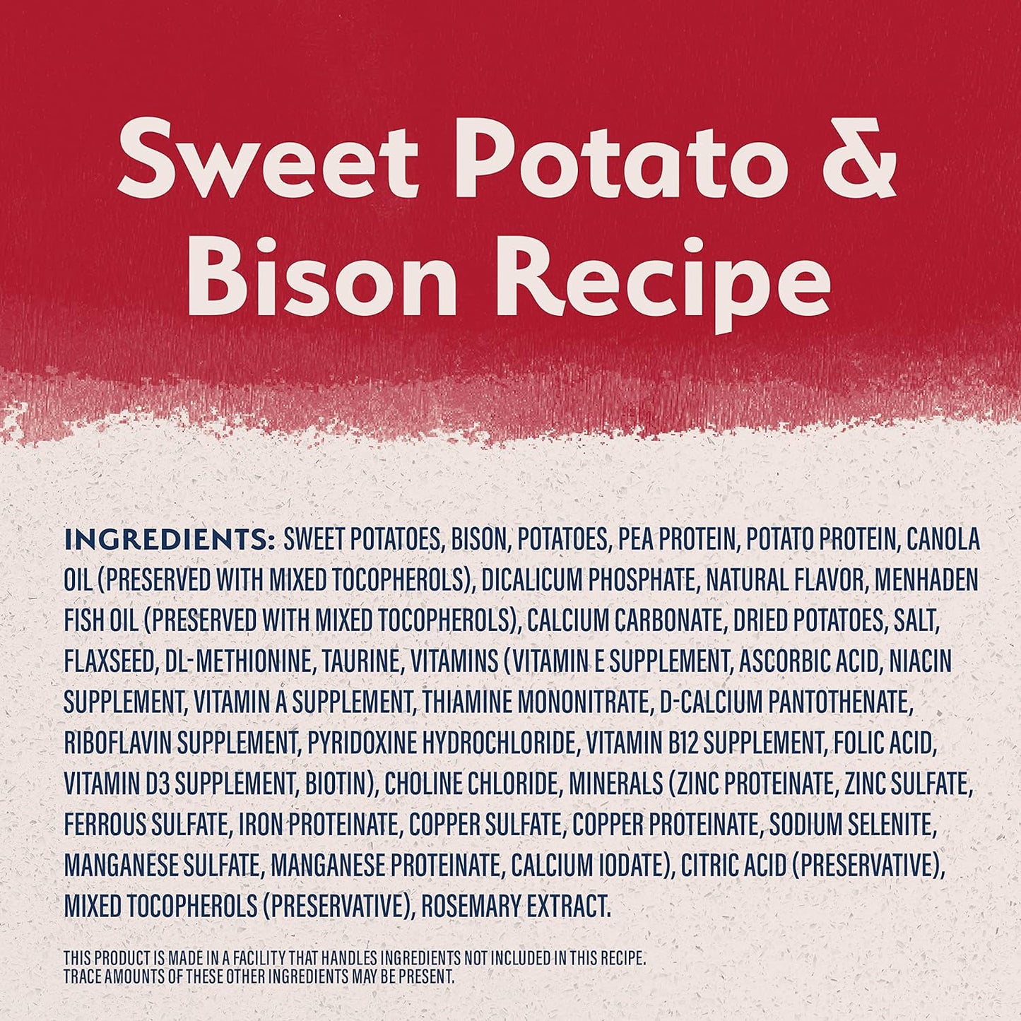 Limited Ingredient Adult Grain-Free Dry Dog Food, Reserve Sweet Potato & Bison Recipe, 12 Pound (Pack of 1)