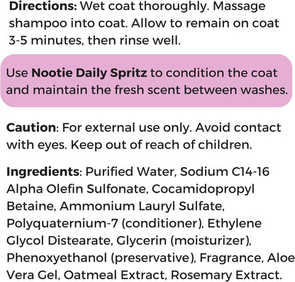 - Pet Shampoo for Sensitive Skin - Revitalizes Dry Skin & Coat - Natural Ingredients - Gentle Dog Shampoo - Cleans & Conditions