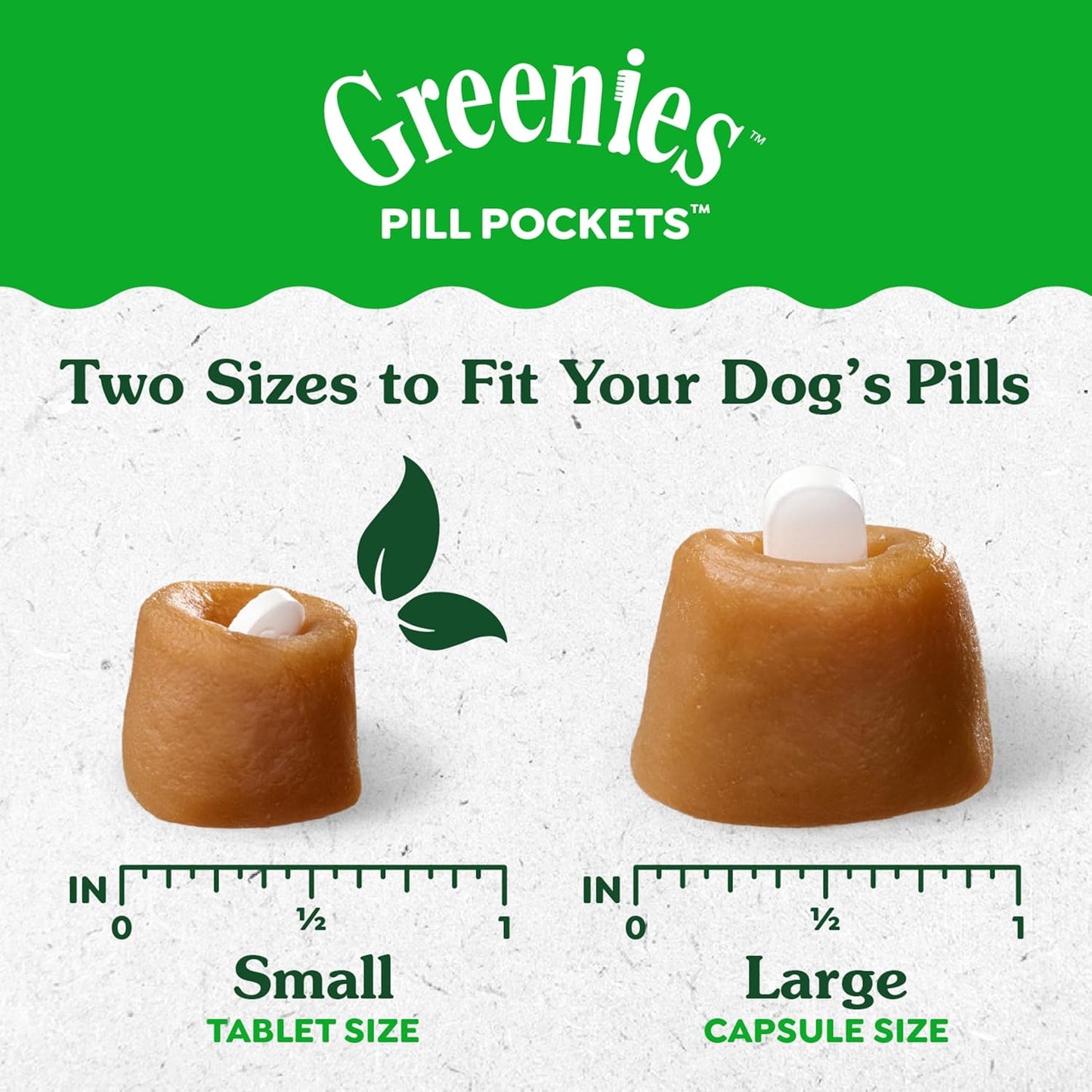 Pill Pockets Large Size Soft Dog Treats for Capsules, Cheese Flavor, Made with Natural Ingredients plus Minerals & Trace Nutrients, 15.8 Oz. (60 Count, Pack of 1)