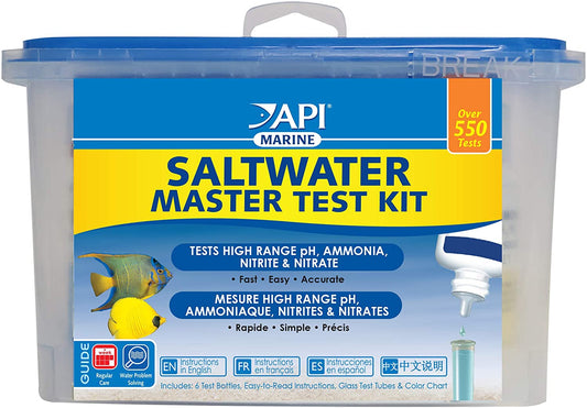 SALTWATER MASTER TEST KIT 550-Test Saltwater Aquarium Water Test Kit