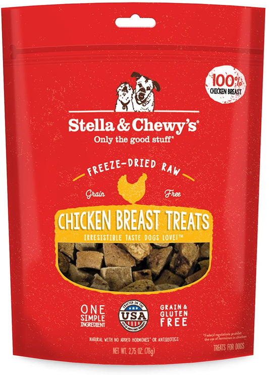 Freeze-Dried Raw Single Ingredient Chicken Breast Treats, 2.75 Oz. Bag