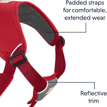 - Web Master, Multi-Use Support Dog Harness, Hiking and Trail Running, Service and Working, Everyday Wear, Red Currant, Large/X-Large