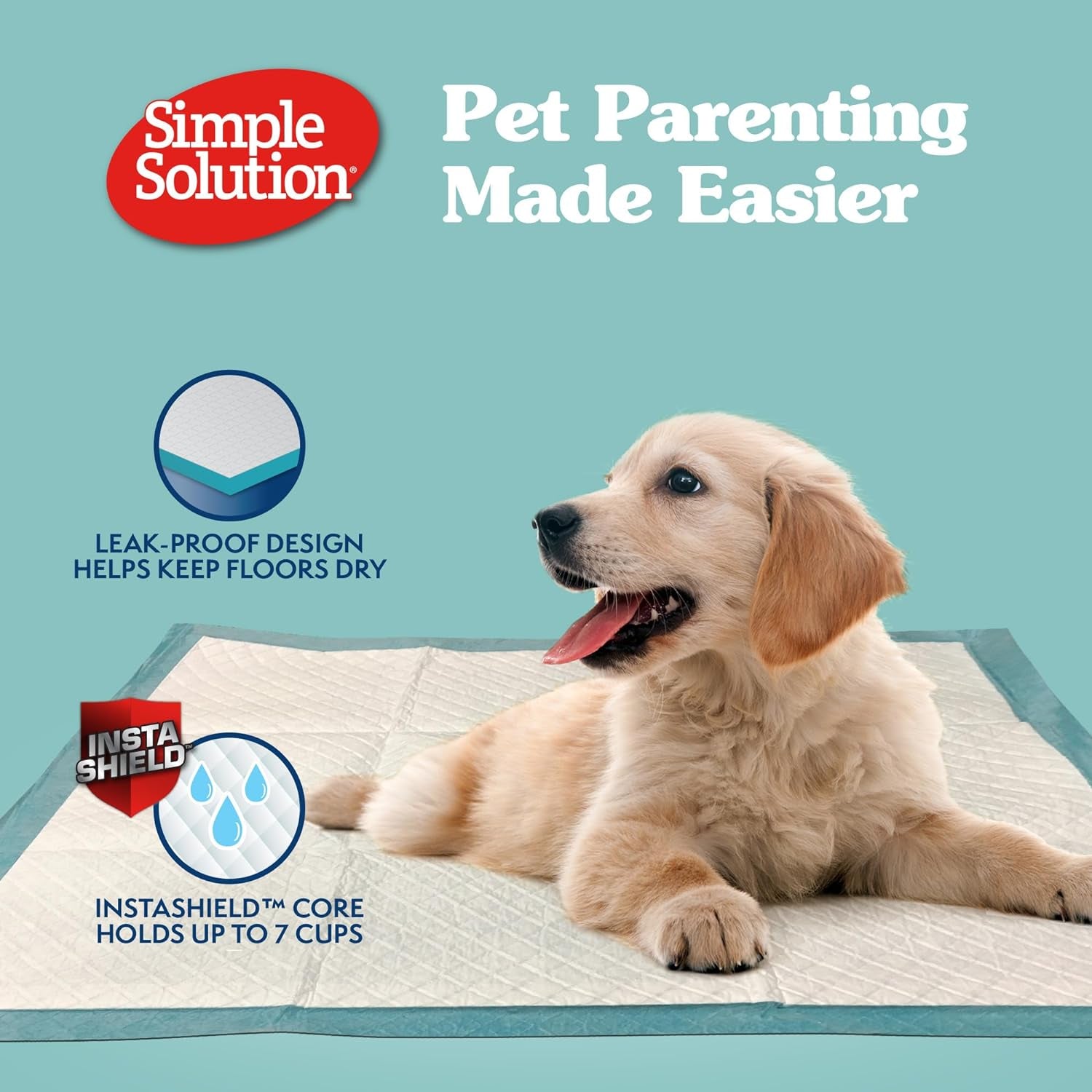 Extra Large Pee Pads for Dogs, XXL Puppy Potty Training Wee Wee Pad, 6 Layers Thick, Instashield Absorbent, Attracts Dogs, Leak Proof, Odor Neutralizing, Disposable, XLARGE 28"X30"