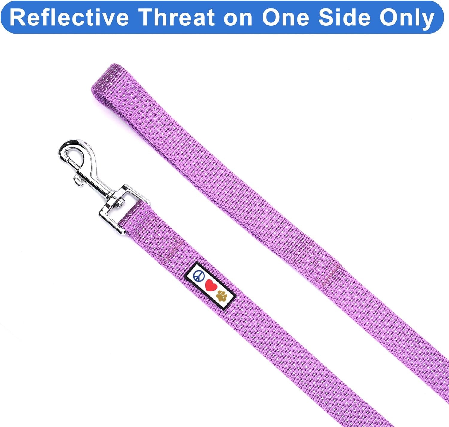 6 FT Pet Puppy Leash Reflective Dog Leash Comfortable Handle Highly Reflective Threads Heavy Duty Dog Training Leash Available as a 6 Ft Small Dog Orchid Leash