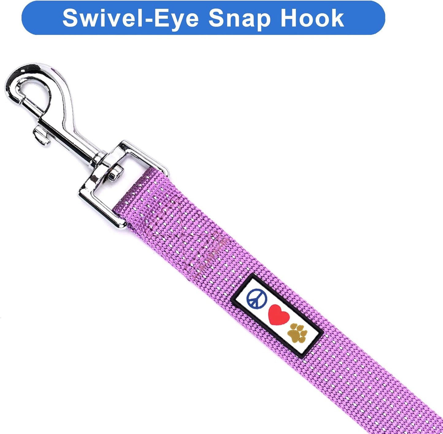 6 FT Pet Puppy Leash Reflective Dog Leash Comfortable Handle Highly Reflective Threads Heavy Duty Dog Training Leash Available as a 6 Ft Small Dog Orchid Leash