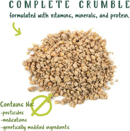 Chick Starter and Grower | Chick Crumbles | Non-Gmo | with Antioxidants and Probiotics | No Artificial Flavors or Medications | 10 LB